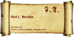 Hati Nedda névjegykártya